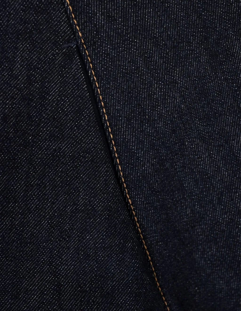 Pinched Shoulder Denim Mini Dress
