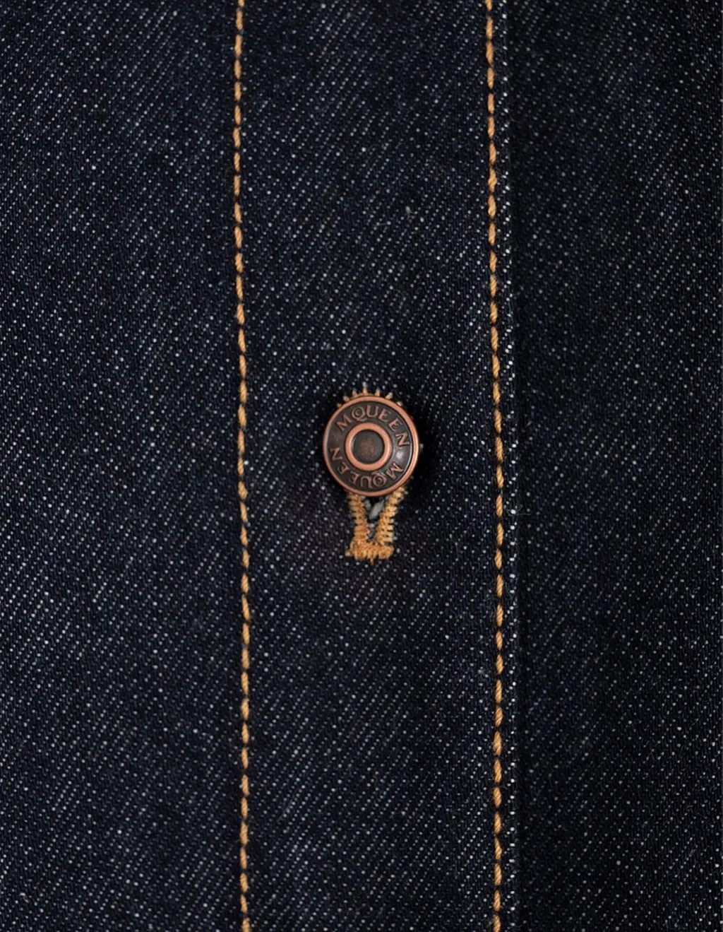 Pinched Shoulder Denim Mini Dress