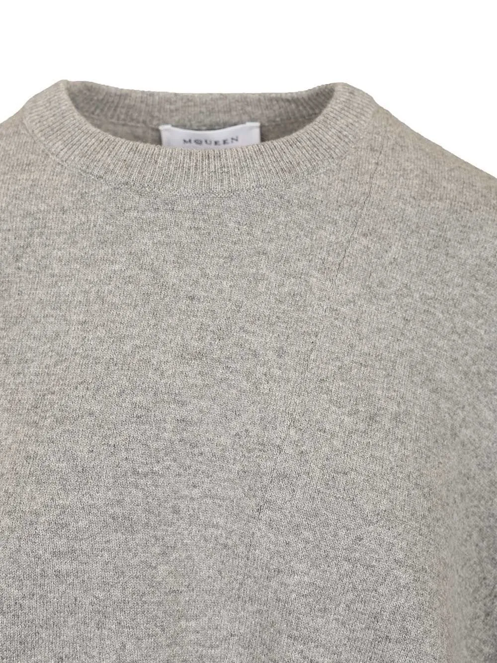 Asymmetric Hem Crewneck Jumper