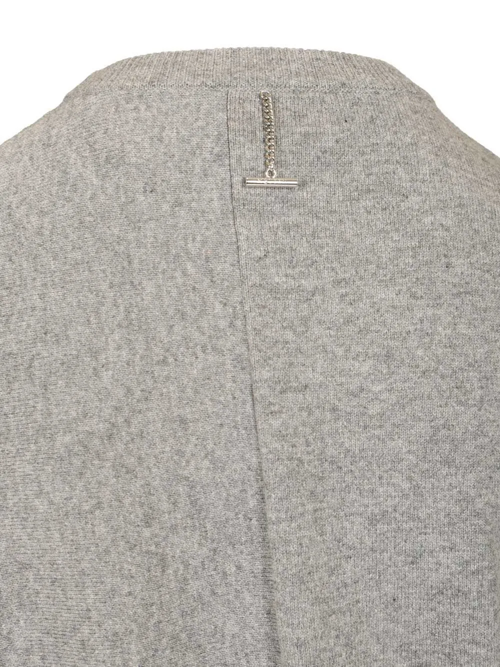 Asymmetric Hem Crewneck Jumper
