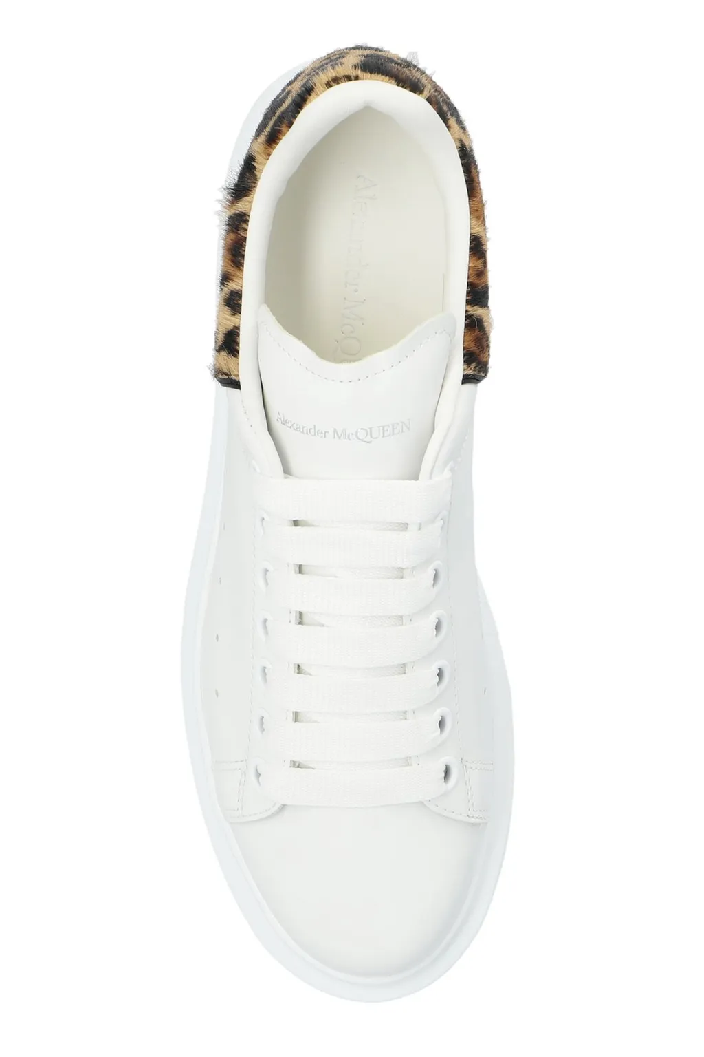 Leopard Detailed Lace-Up Sneakers