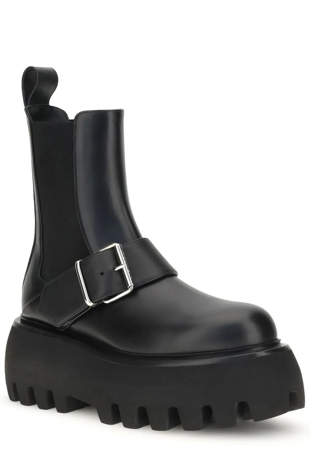 Sofa Buckle Chunky-Sole Boots