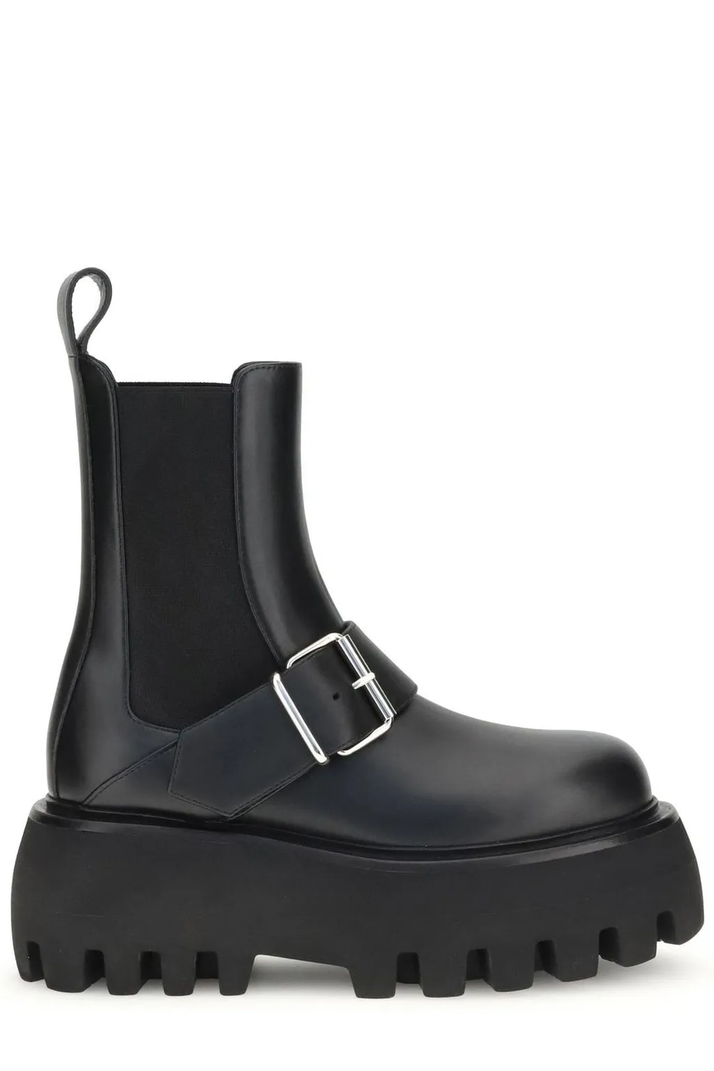 Sofa Buckle Chunky-Sole Boots