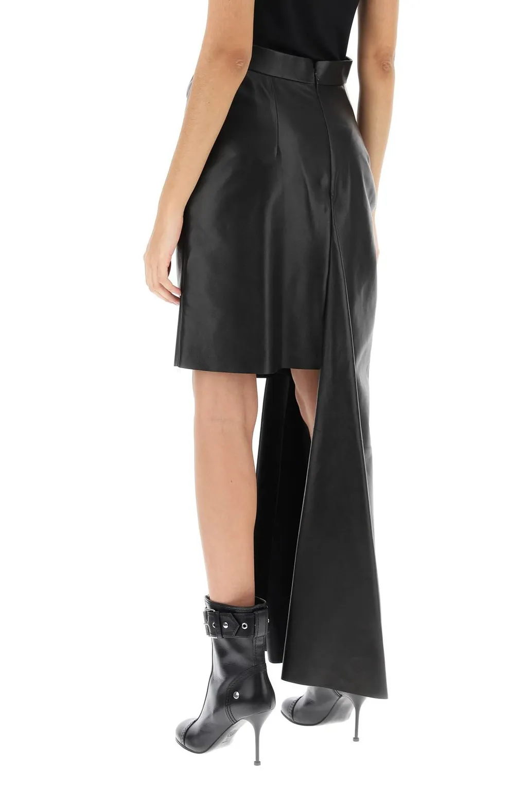 Knotted Drape Mini Skirt