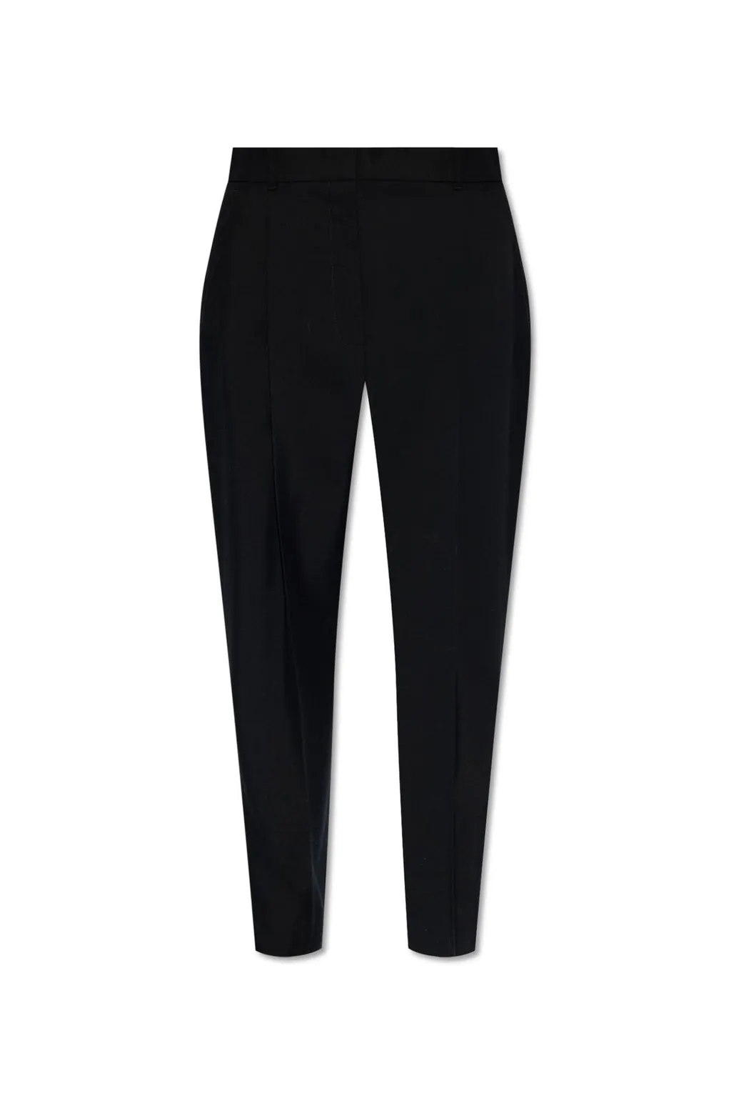 Pleat Front Tapered-Leg Trousers