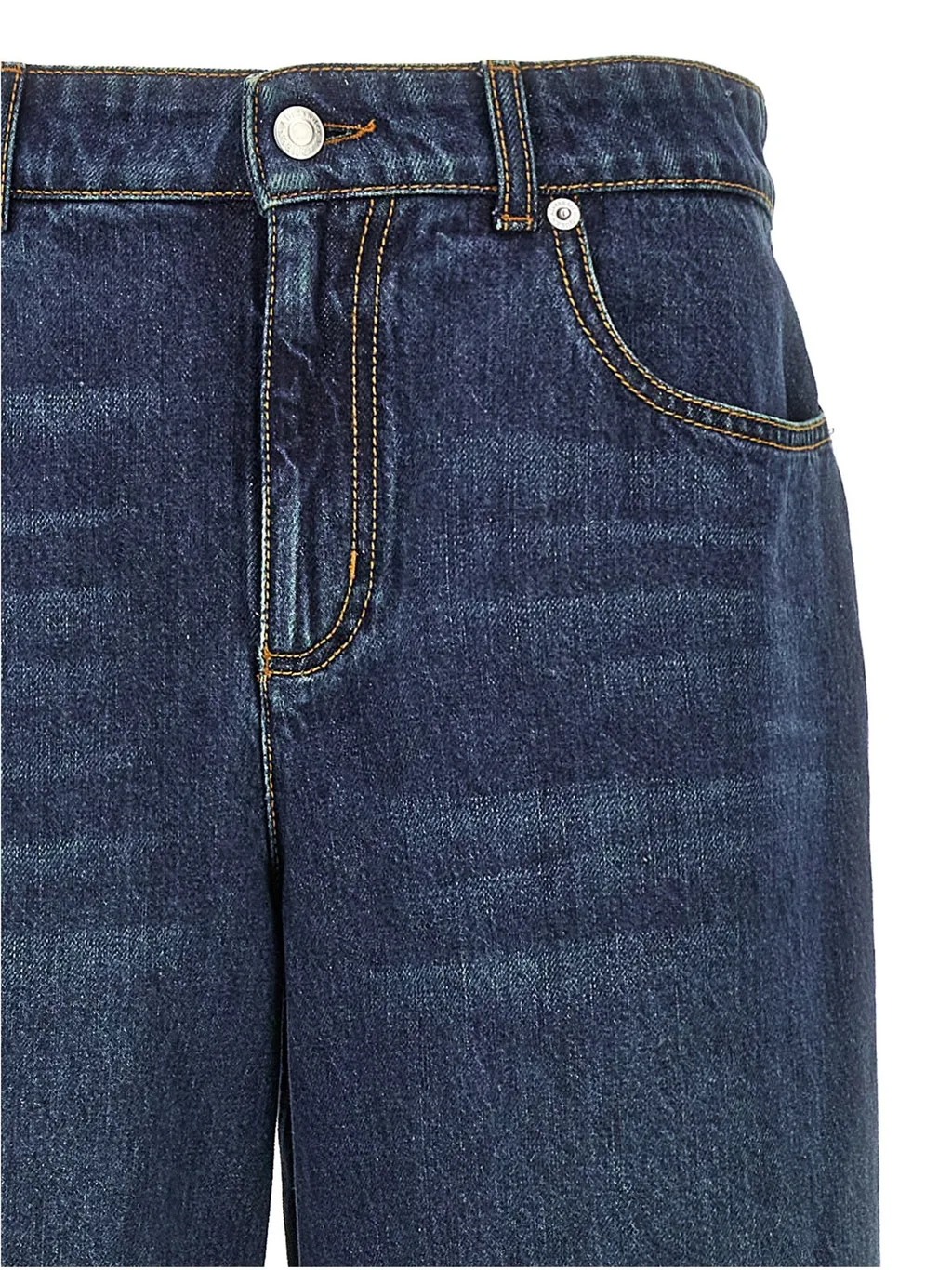 Logo Patch Wide-Leg Jeans