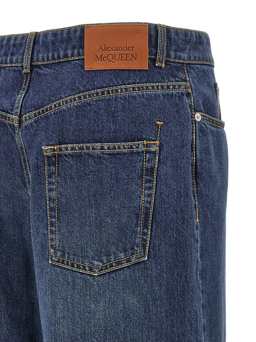Logo Patch Wide-Leg Jeans