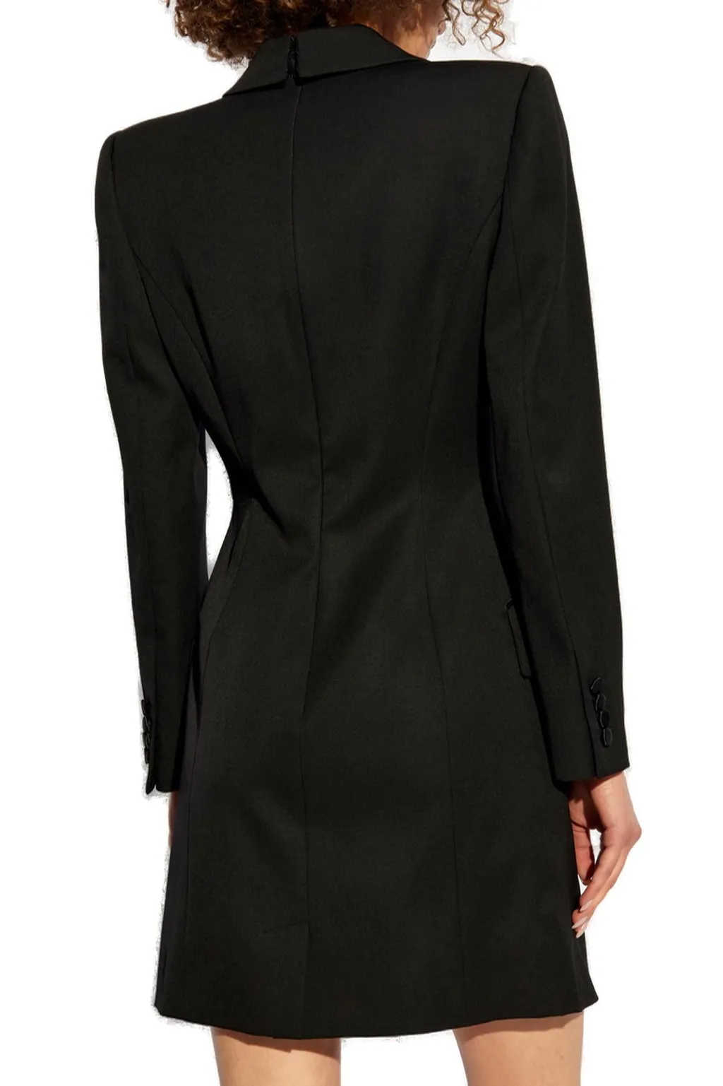 Long-Sleeved Lapel Dress