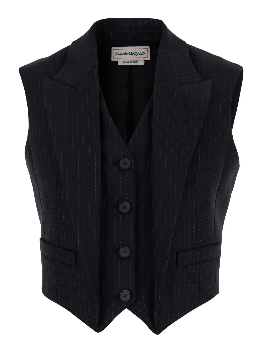 V-Neck Pinstripe Waistcoat