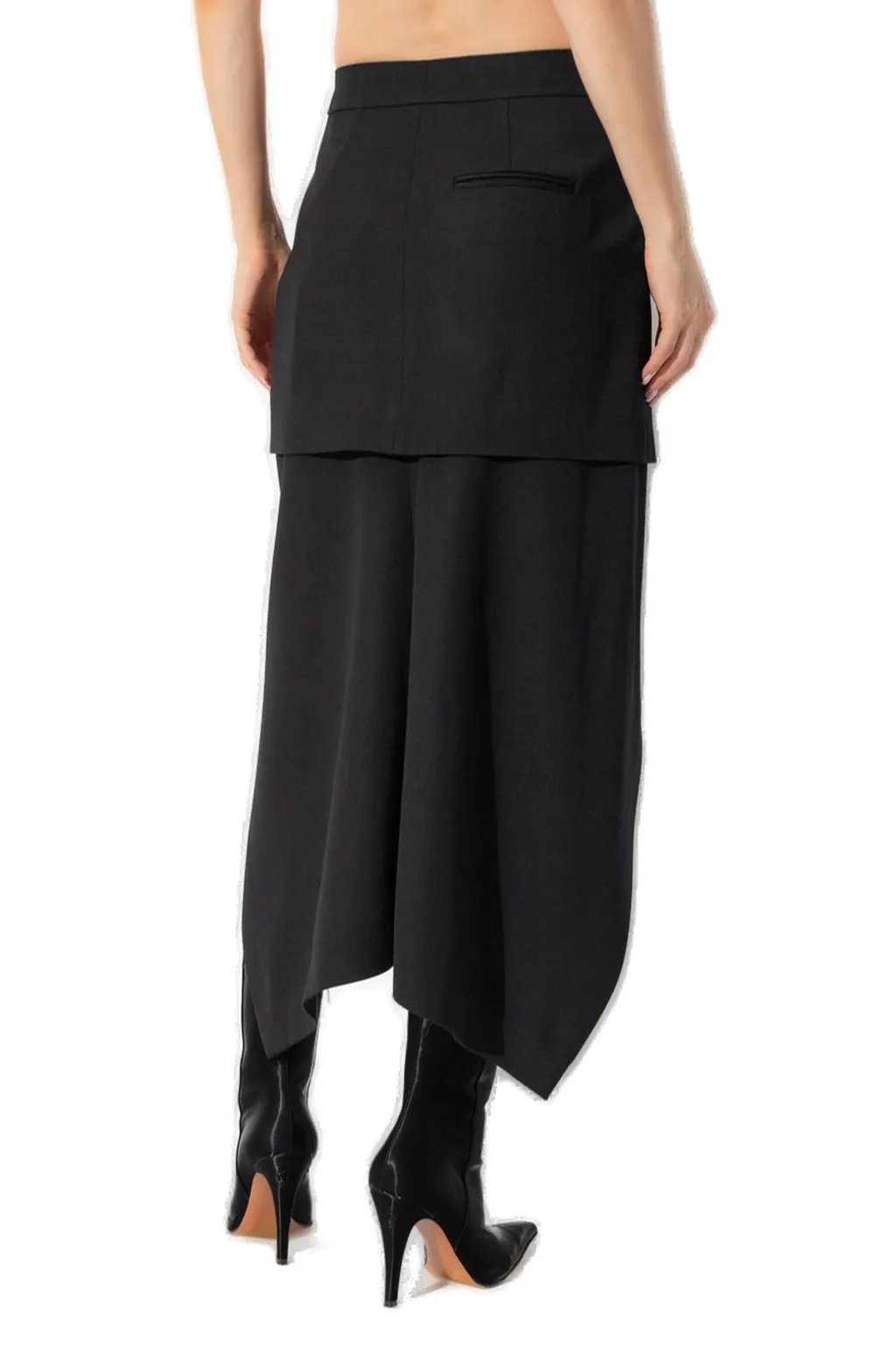 Asymmetric Midi Skirt