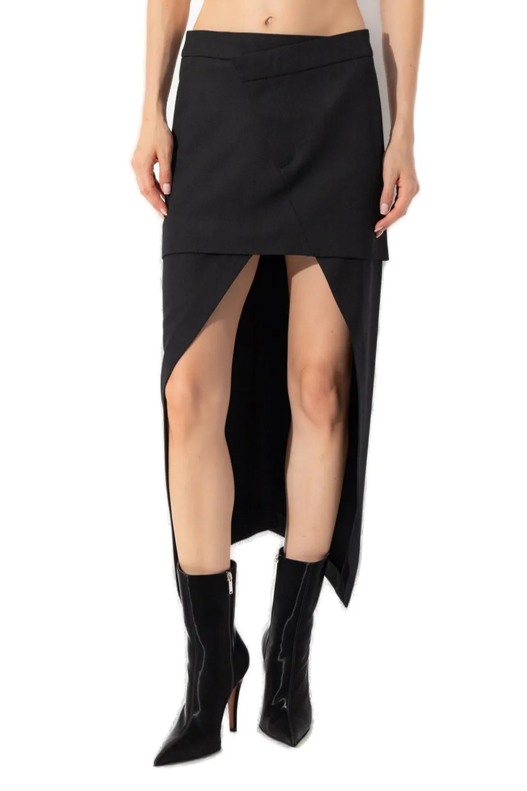 Asymmetric Midi Skirt