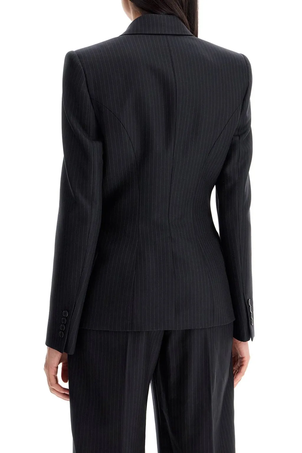 Single Breasted Striped Blazer