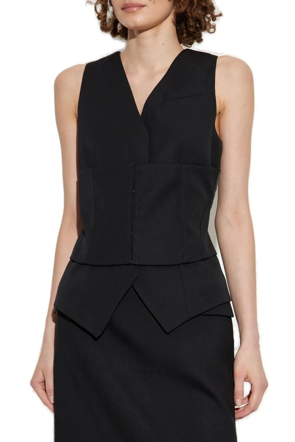 V-Neck Back Tied Vest