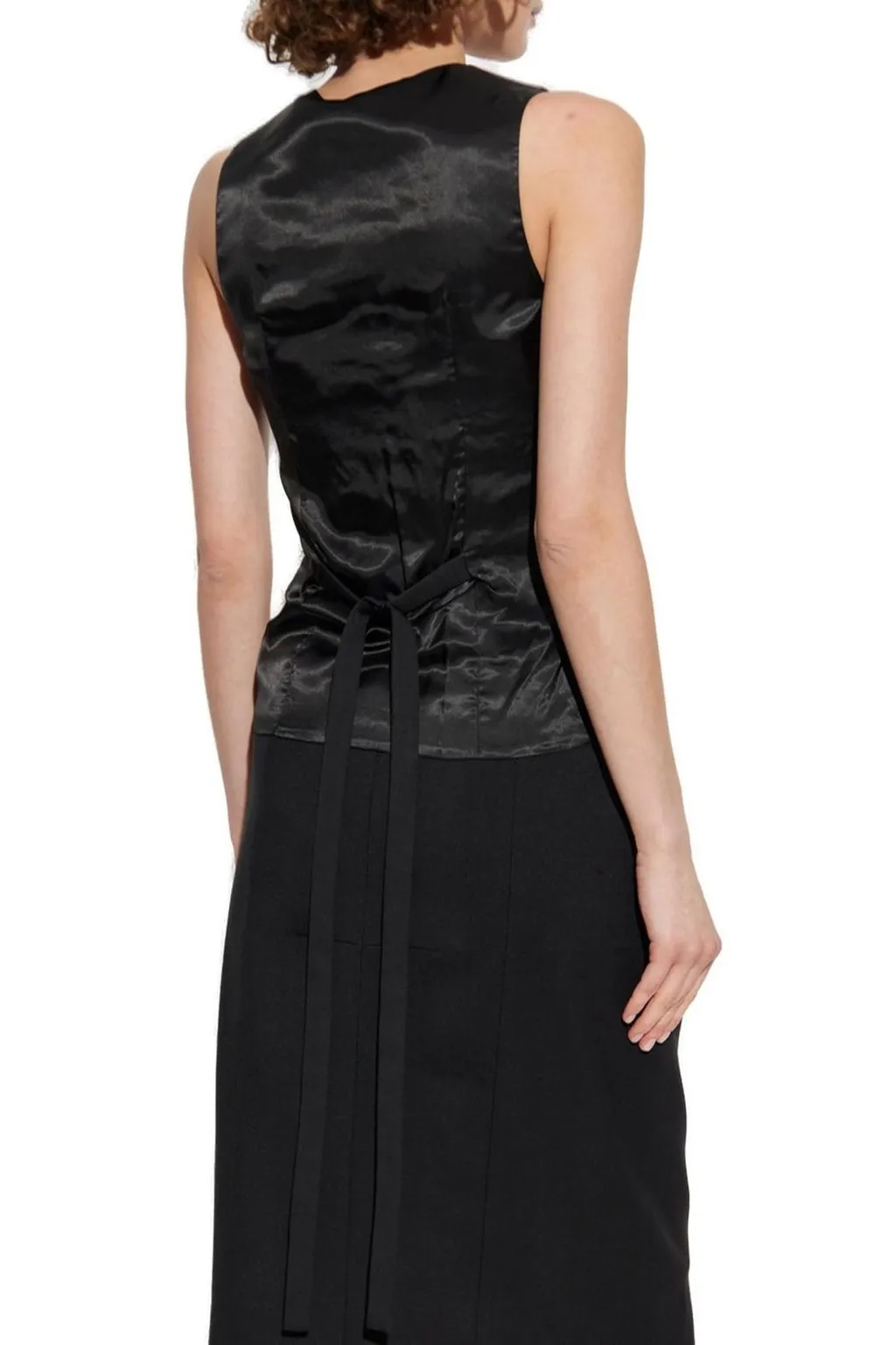 V-Neck Back Tied Vest