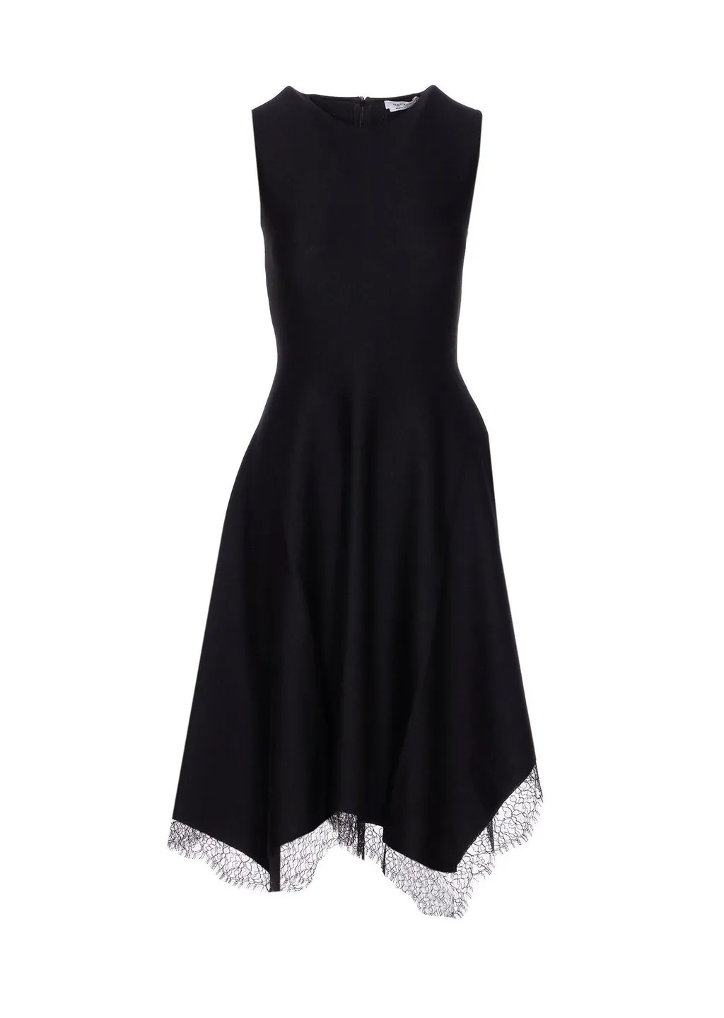 Lace Detail Asymmetric Dress