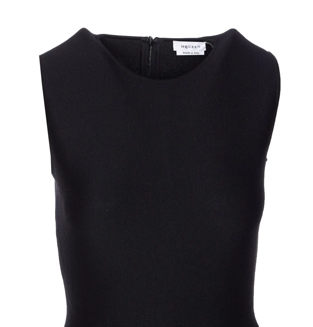 Lace Detail Asymmetric Dress