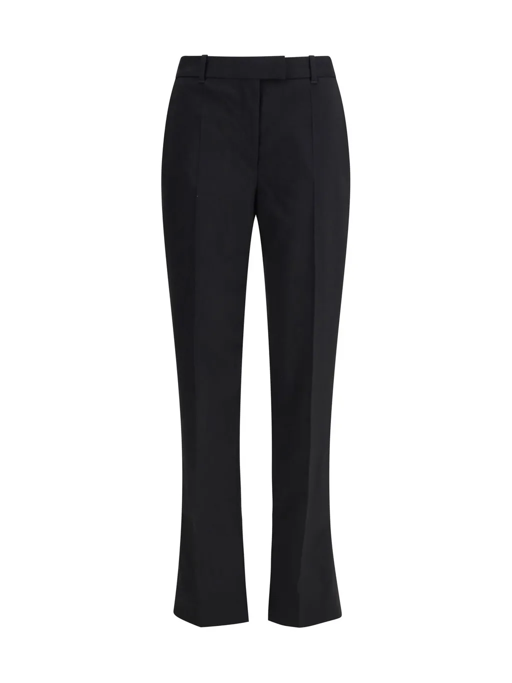 Straight-Leg Pleated Trousers