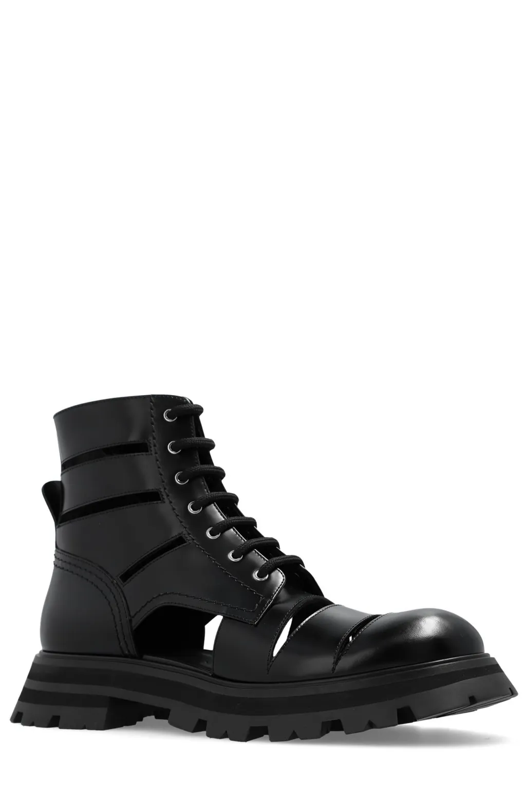 Lace-Up Ankle Boots
