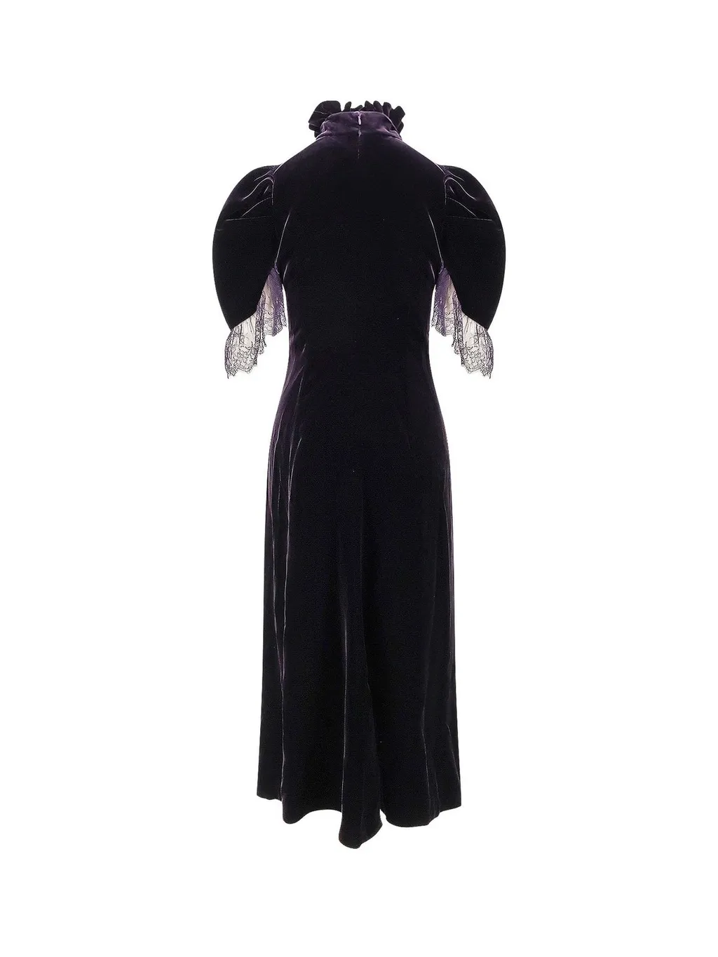 Ruffled Velvet Dress