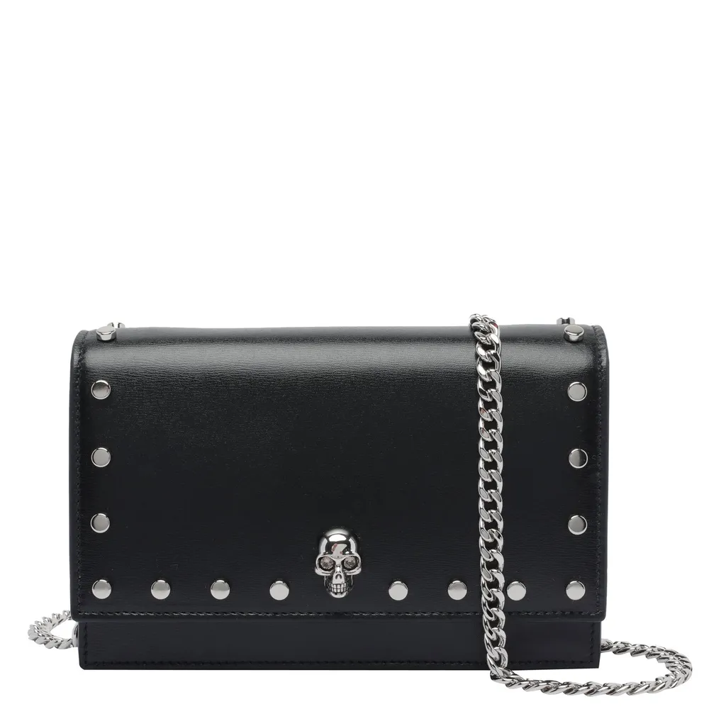 Small Skull Studded Shoulder Bag