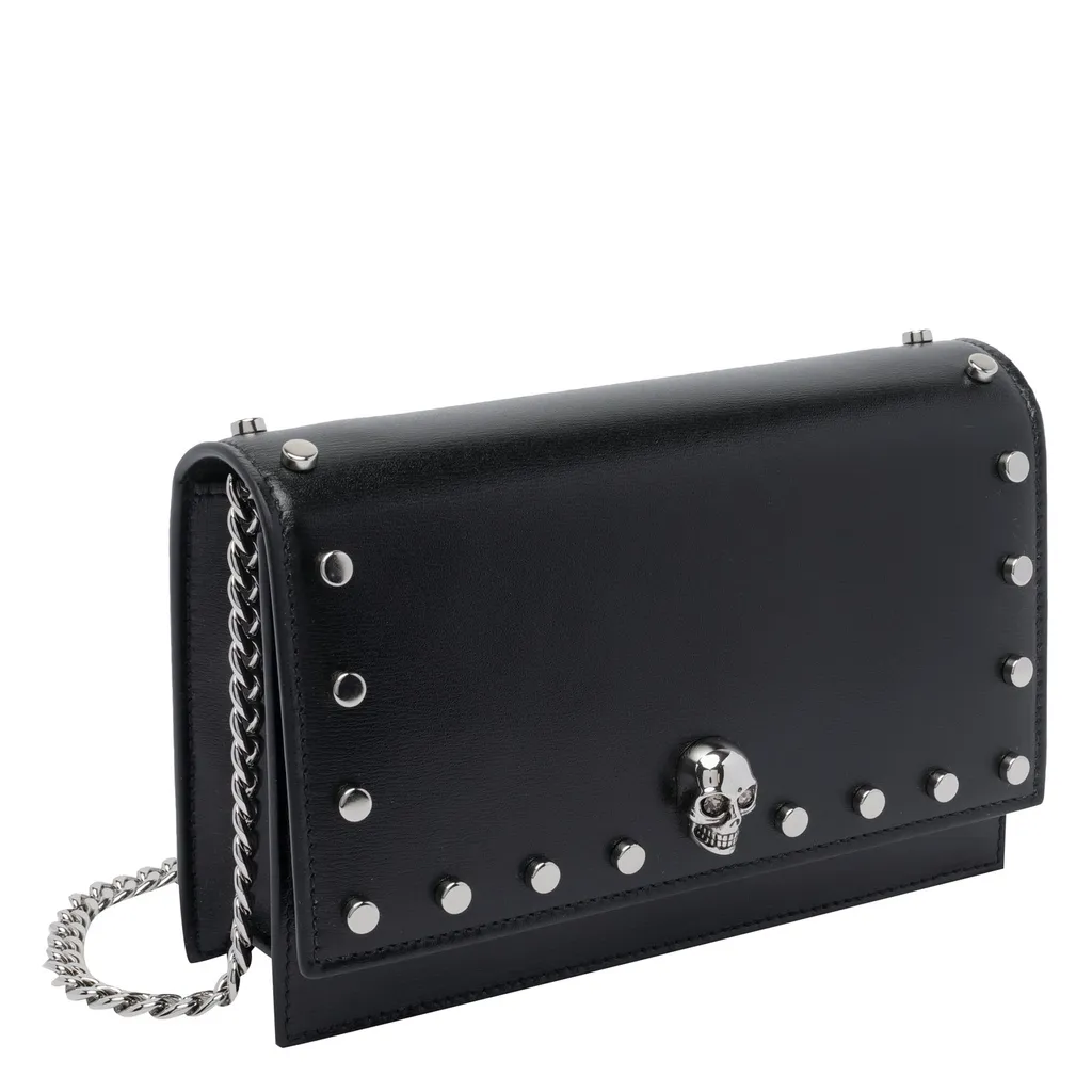 Small Skull Studded Shoulder Bag