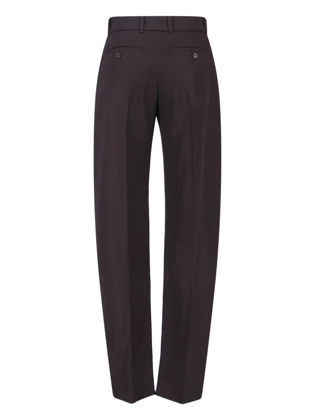 Straight-Leg Pleated Trousers