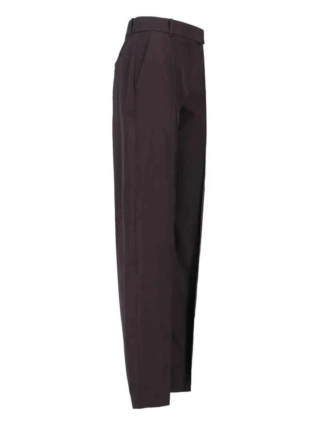 Straight-Leg Pleated Trousers