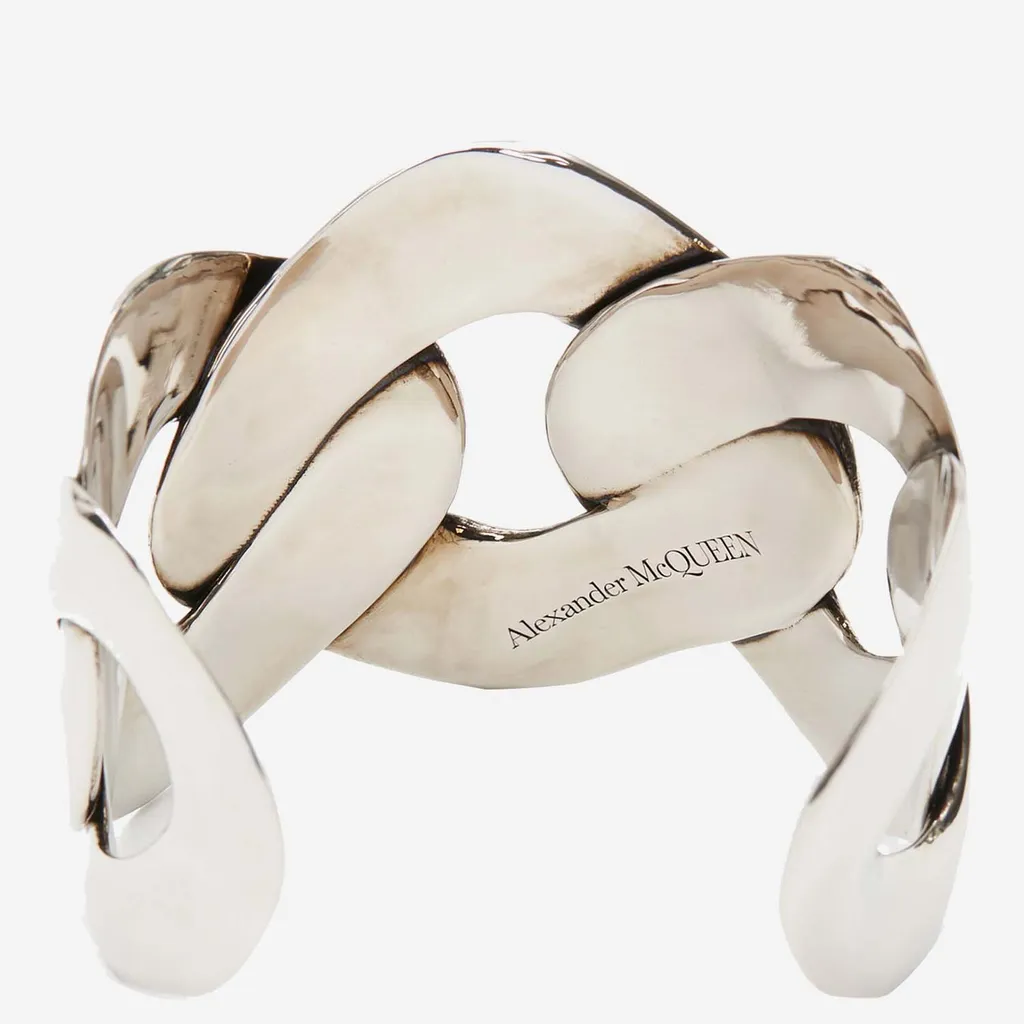 Polished Chain Cuff Bracelet