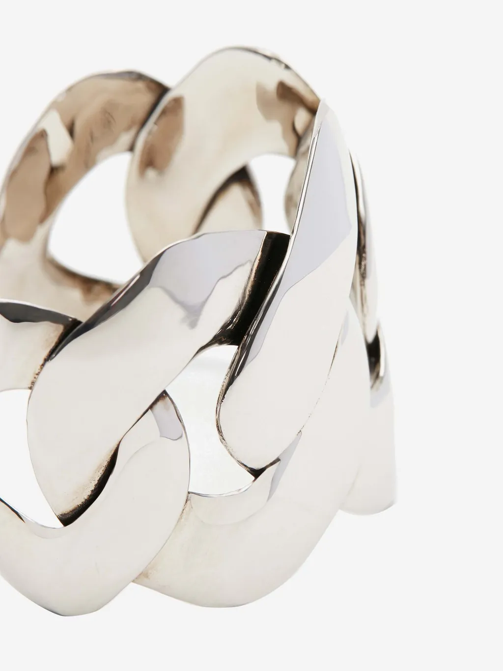 Polished Chain Cuff Bracelet