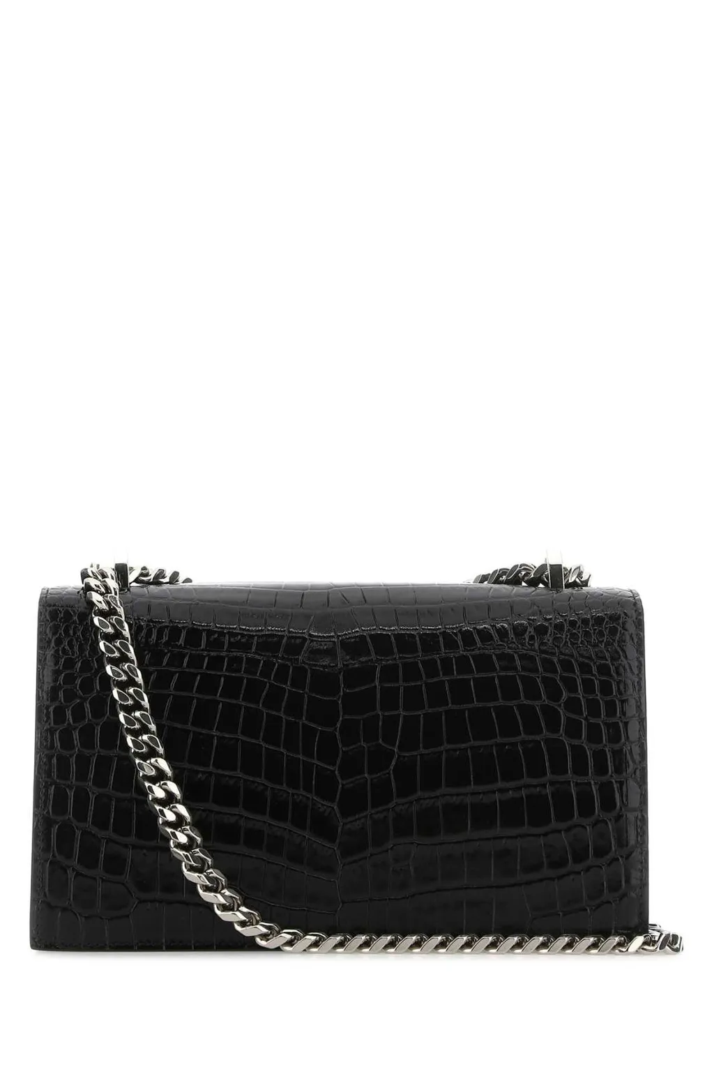Jewelled Skull Embossed Shoulder Bag