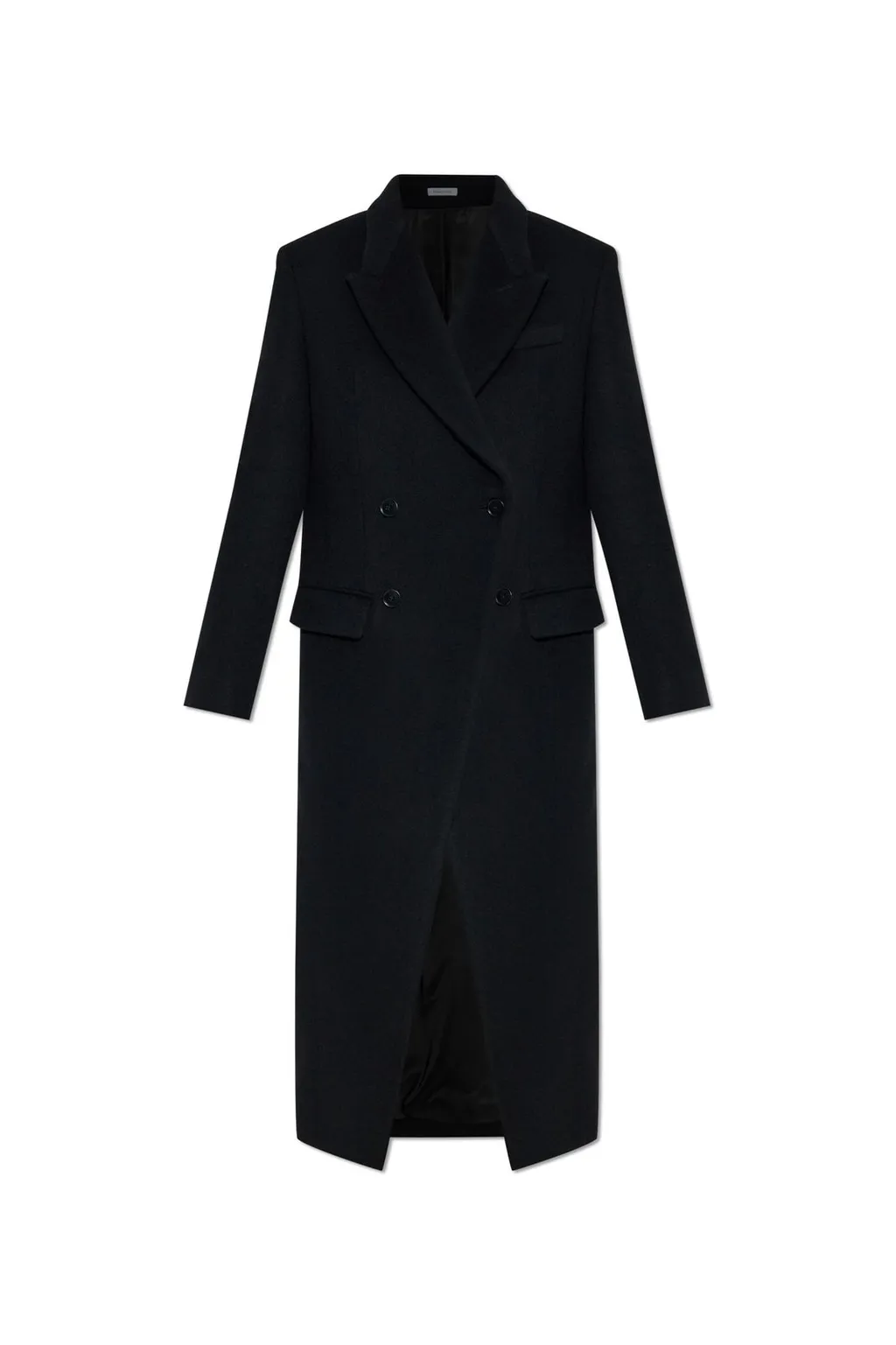 Double-Breasted Felt Coat