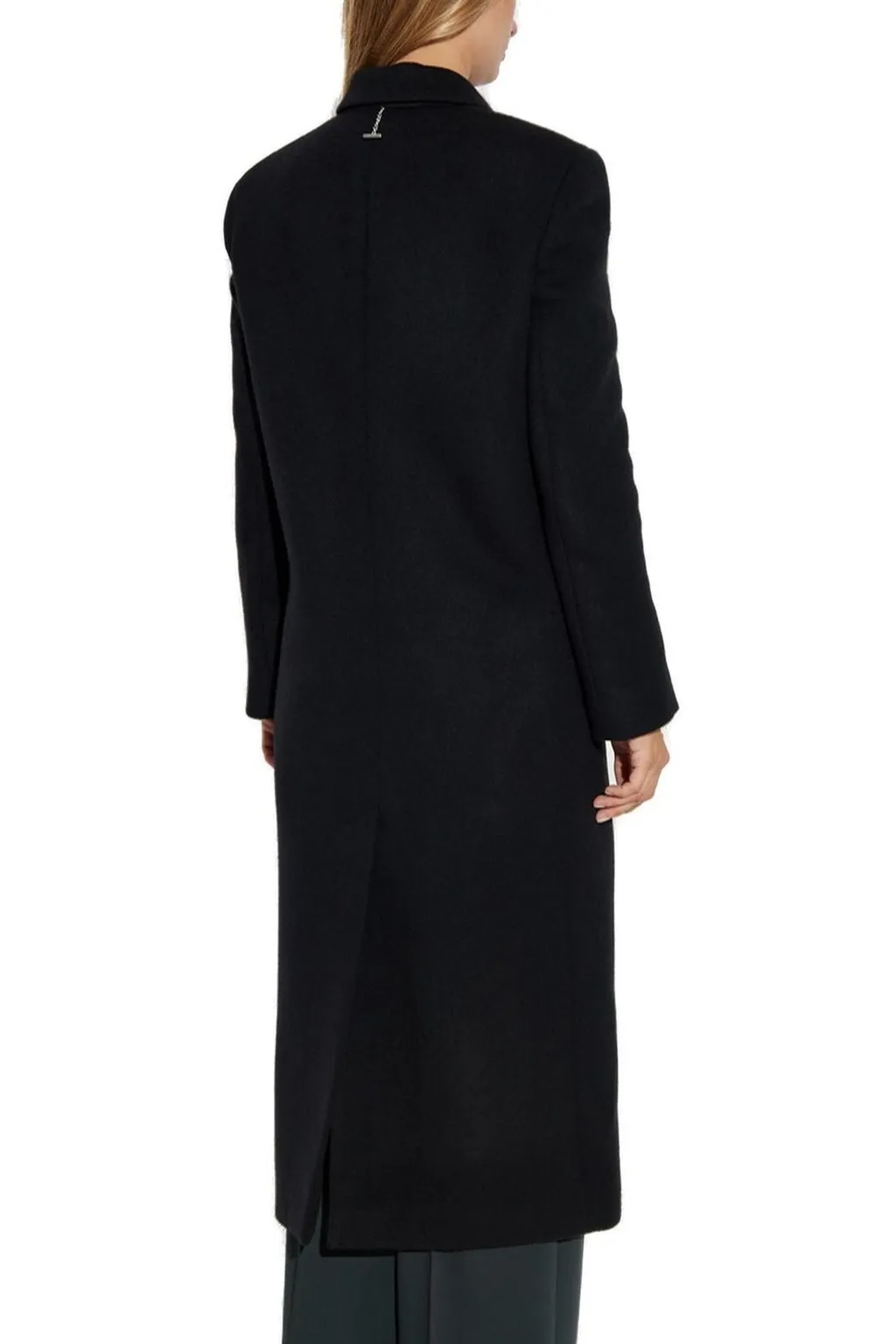 Double-Breasted Felt Coat