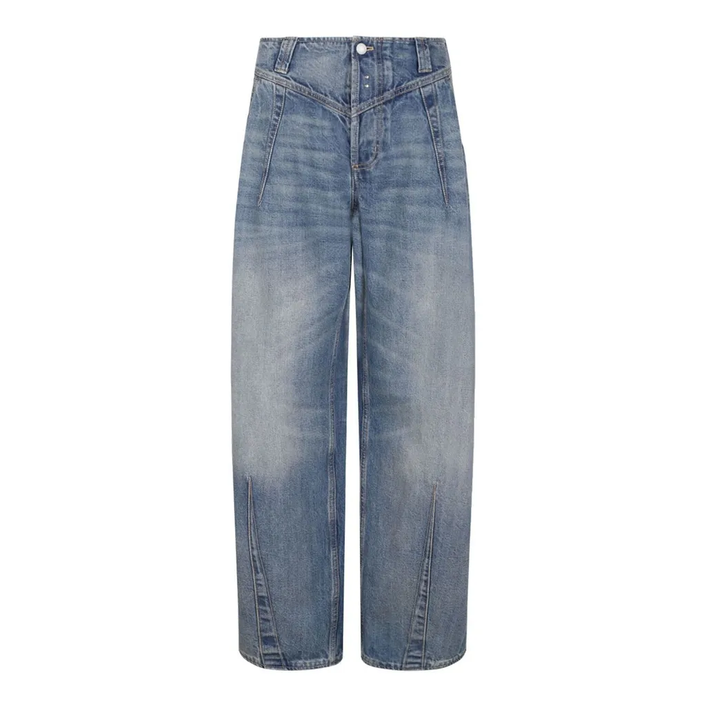 Logo Patch Wide-Leg Jeans