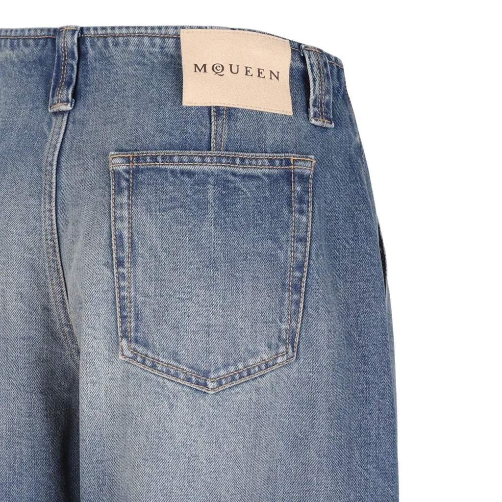 Logo Patch Wide-Leg Jeans