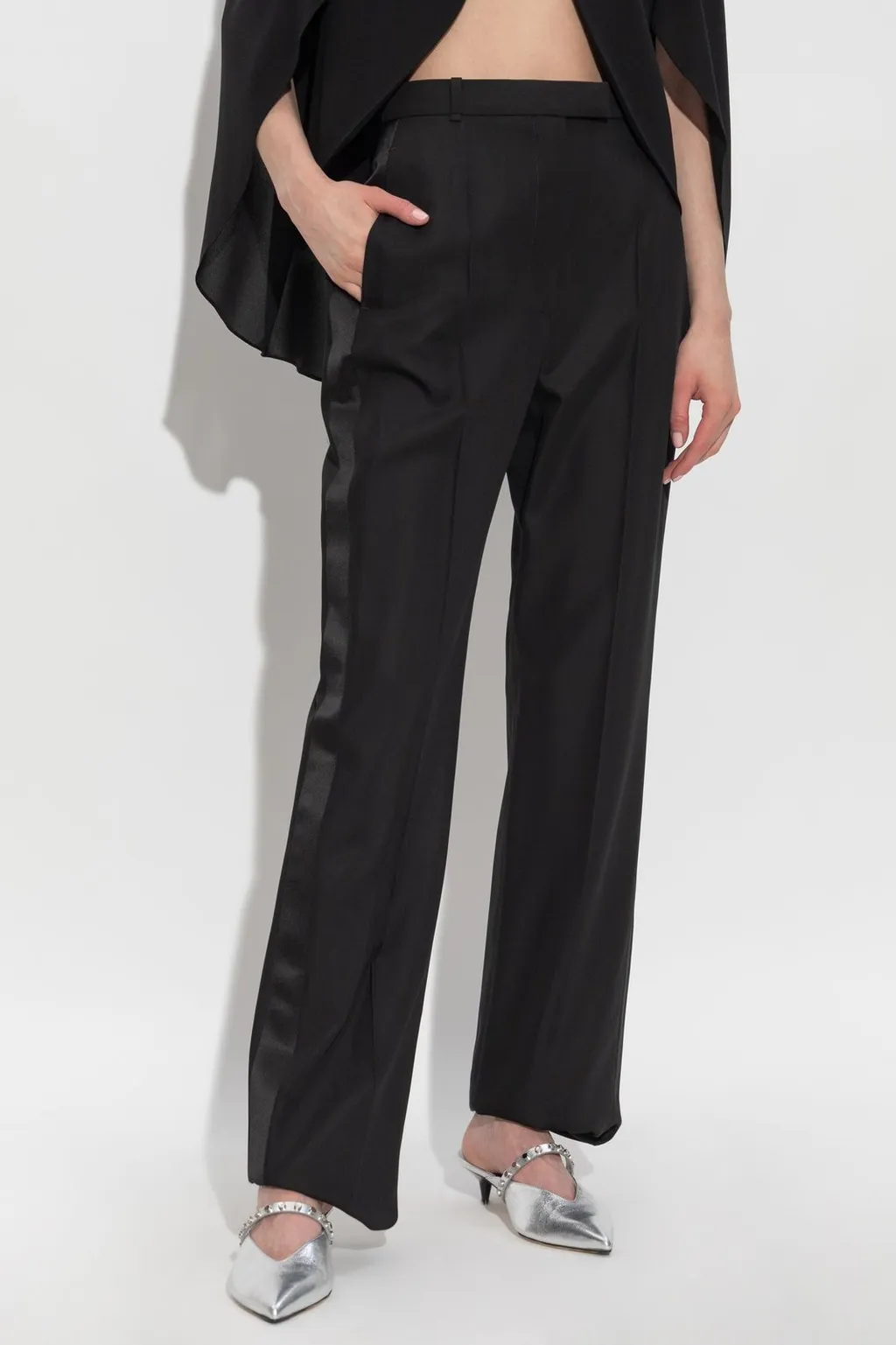 Belt-Looped Tailored Trousers