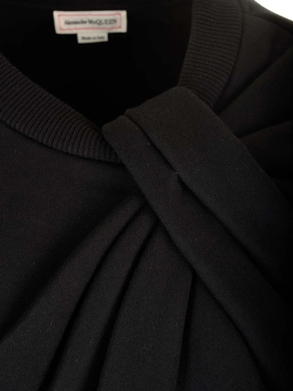 Knot-Detailed Crewneck Sweatshirt