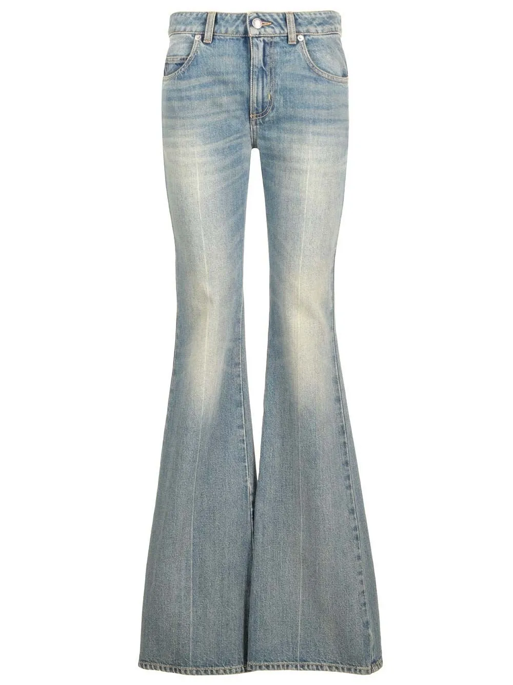 Flared Slim-Fit Jeans