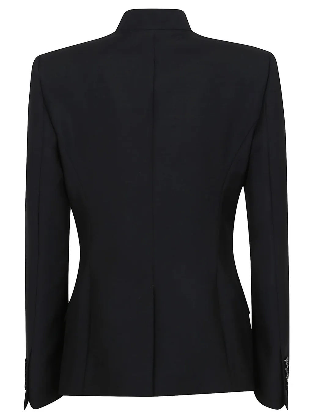 Fitted-Waist Buttoned Jacket