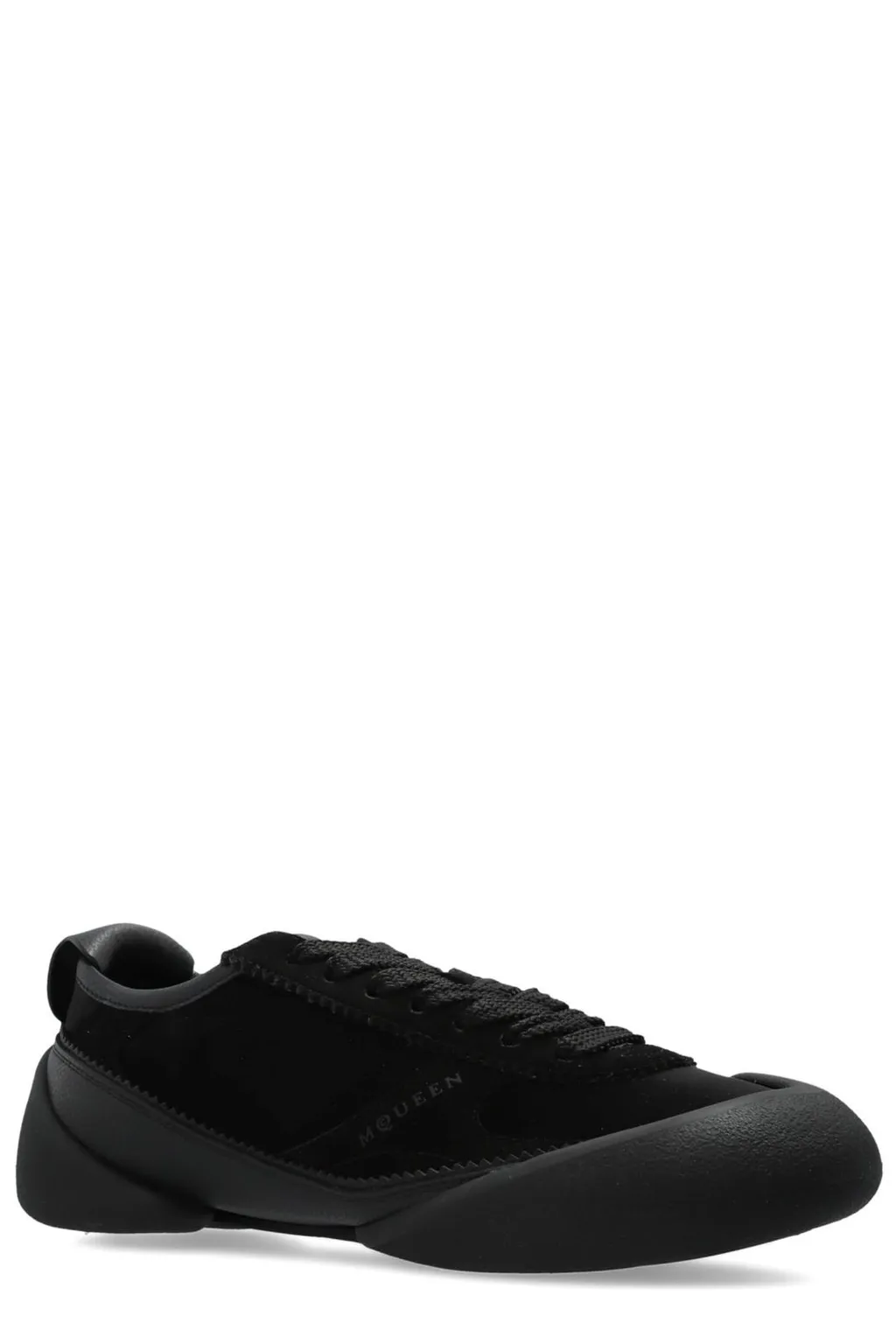 Round-Toe Low-Top Sneakers