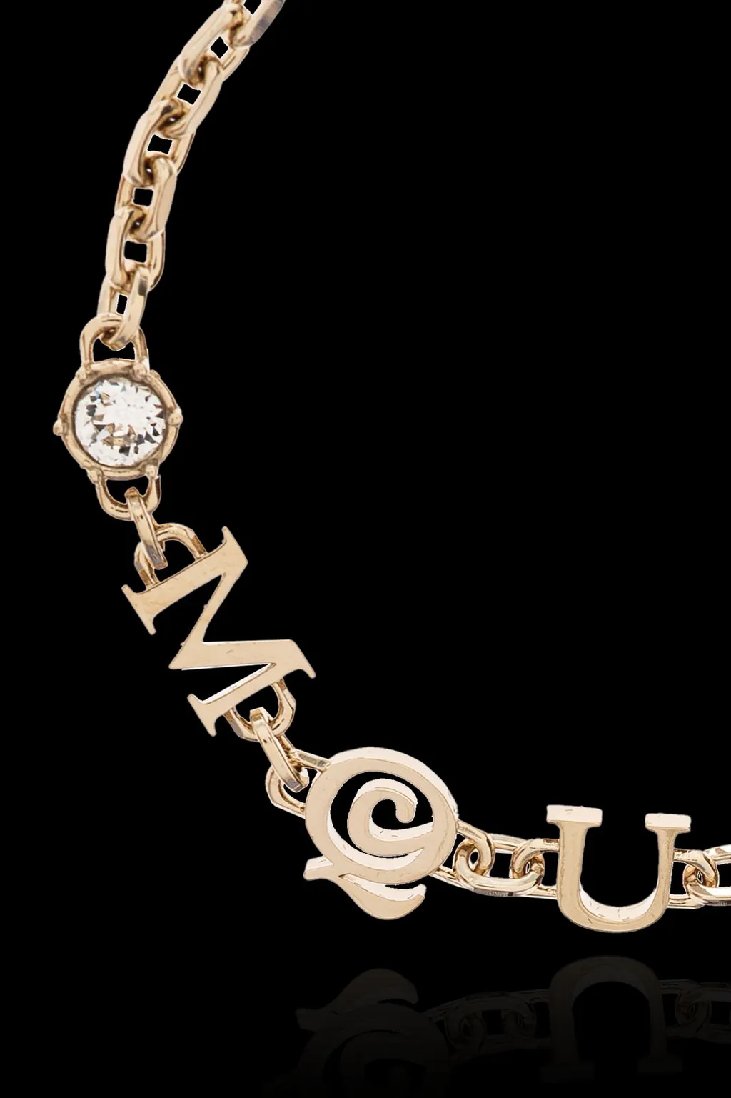 Logo Lettering Embellished Bracelet