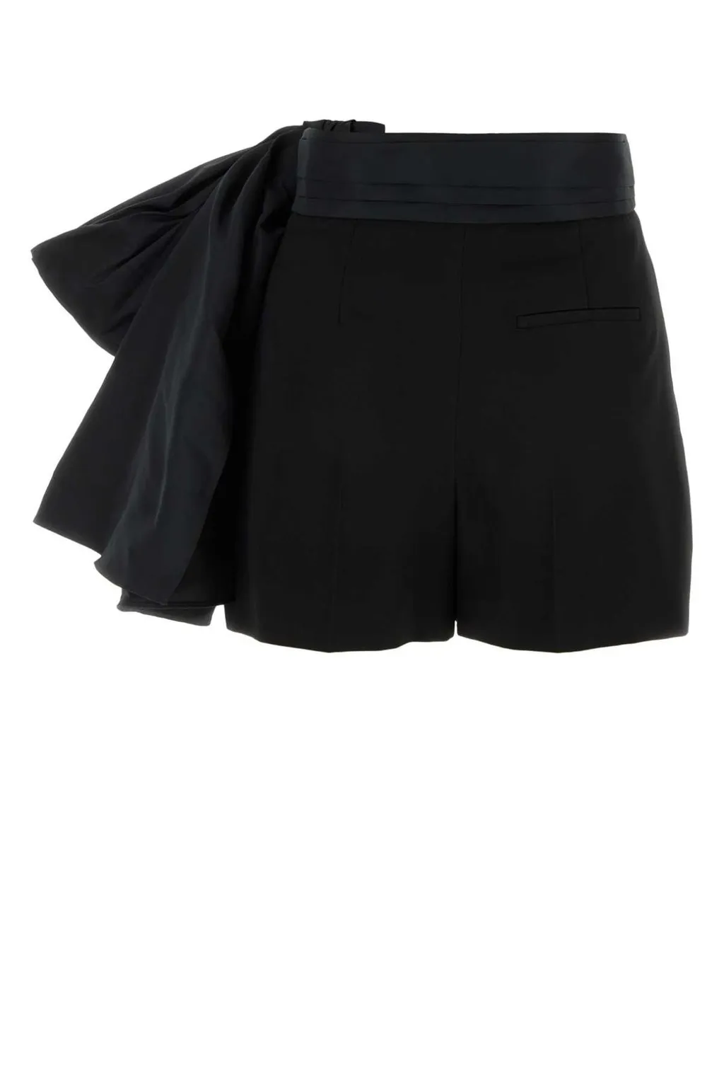 Bow-Detailed High-Waist Shorts