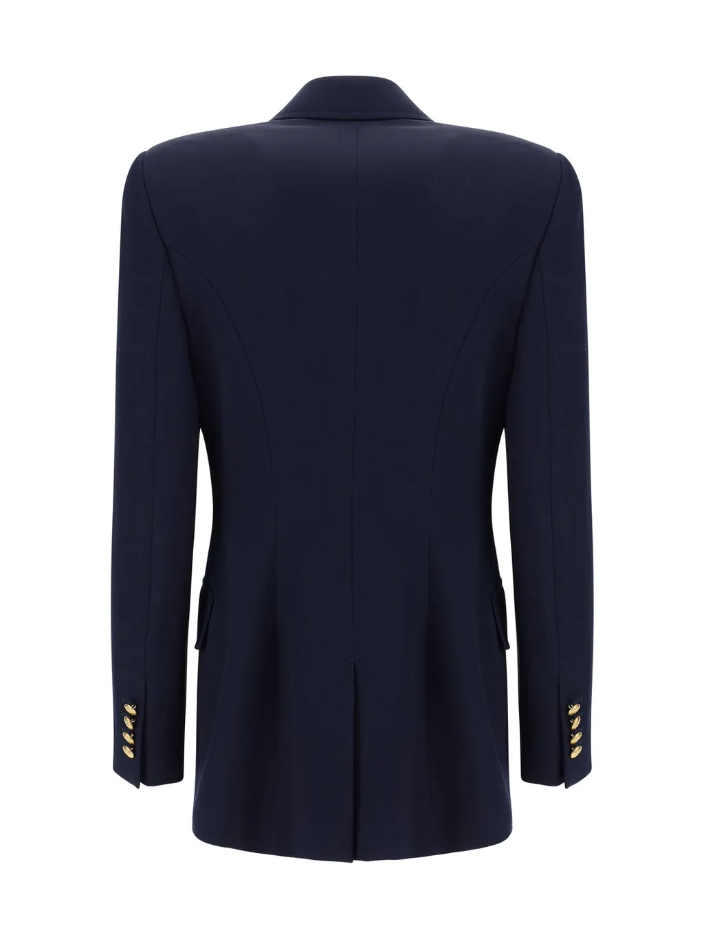 Flap-Pocketed Single-Breasted Blazer
