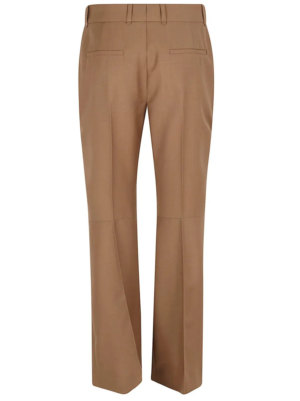 Straight-Leg Pleated Trousers