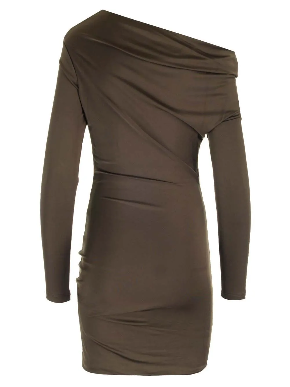 Off-Shoulder Draped Mini Dress