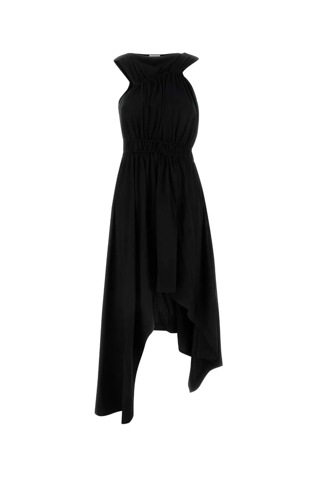 Asymmetric Gathered Dress