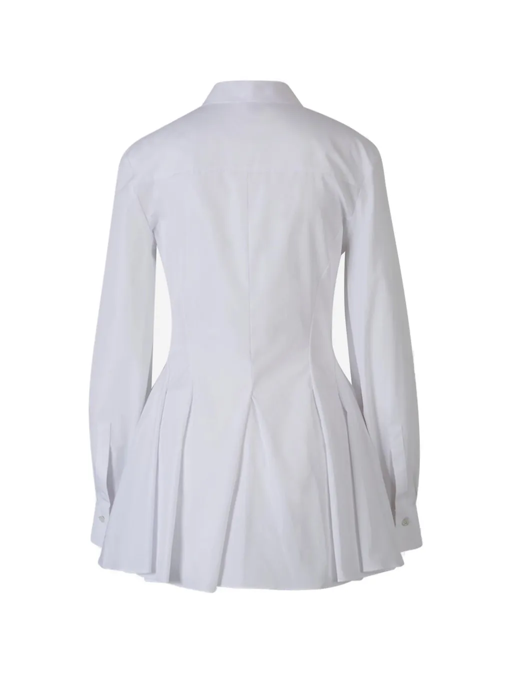 Pleated Peplum Hem Shirt