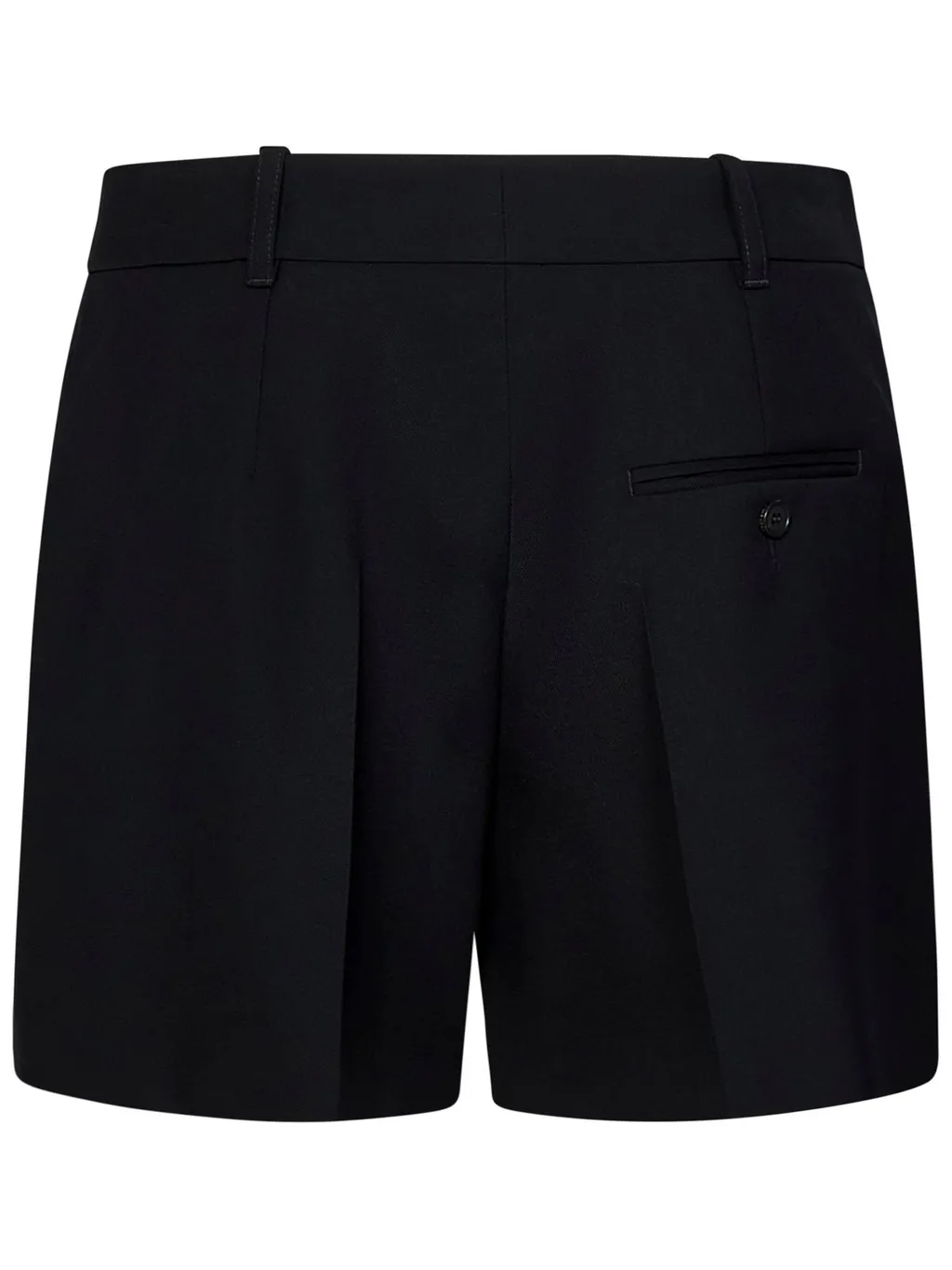 Pleat-Detailed High Waist Shorts