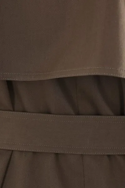 Belted Long Trench Coat