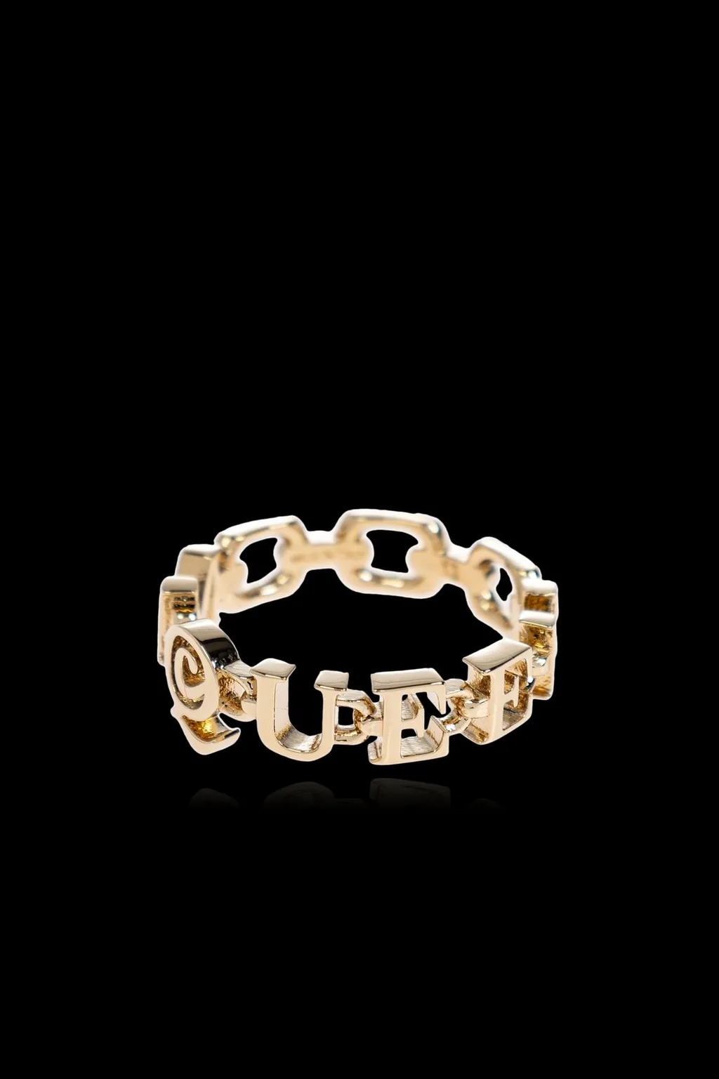 Logo Lettering Chain Ring