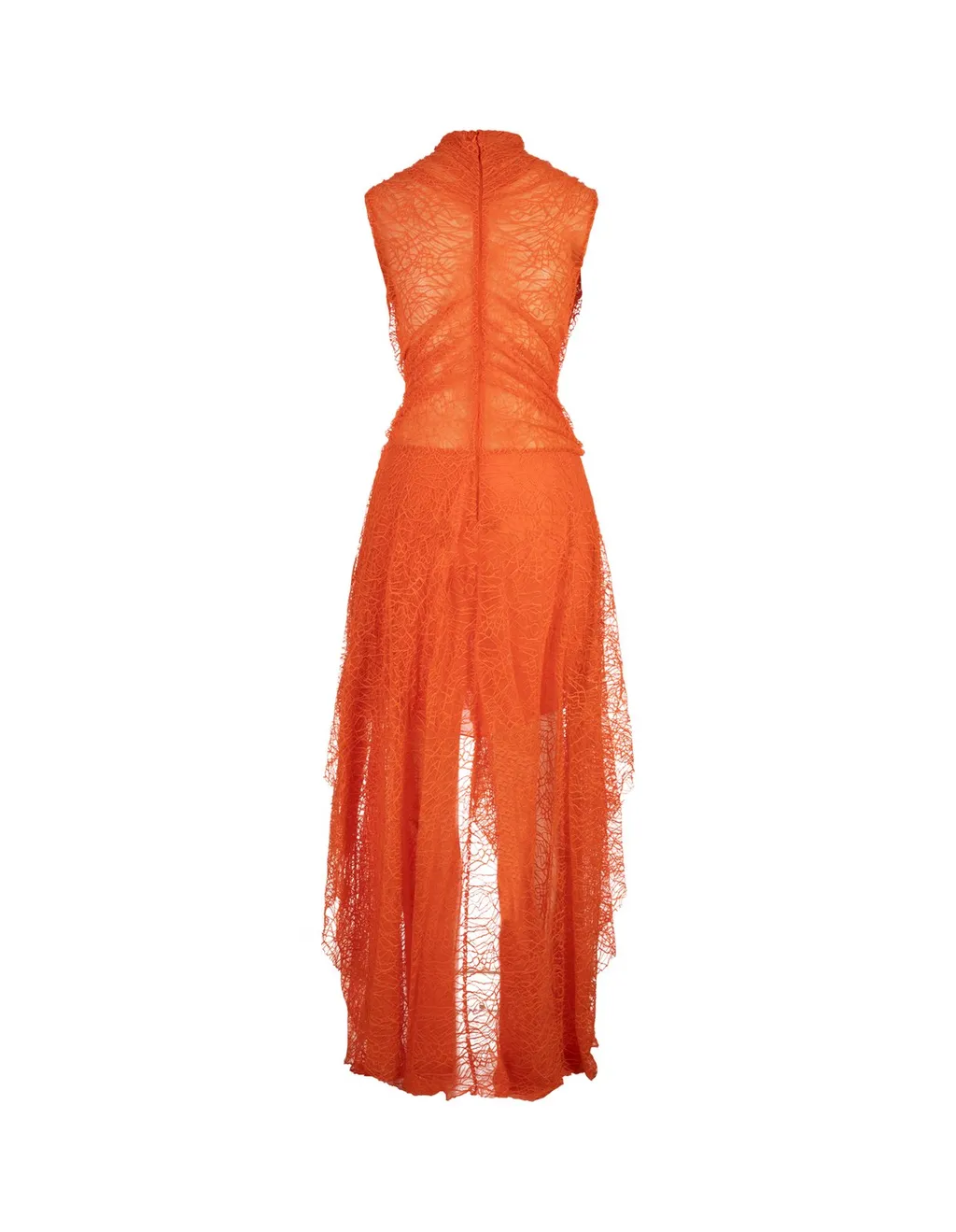 Asymmetric Sleeveless Midi Dress